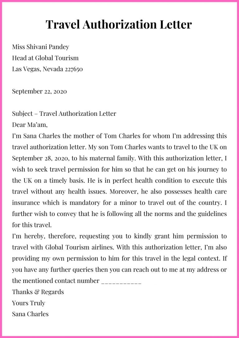 tour advance request letter sample